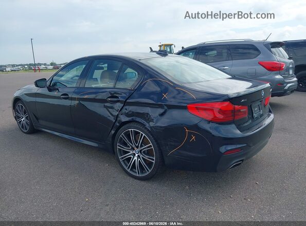 WBAJS3C06LCE67292 2020 BMW 5 SERIES Black Հետևի ձախ