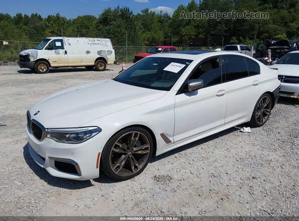 WBAJS7C00LBN96011 2020 BMW 5 SERIES White Առջևի ձախ երեք քառորդ տեսարան