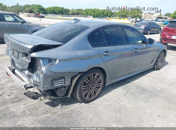 WBAJS7C00LBN96641 2020 BMW 5 SERIES Gray Tył prawy