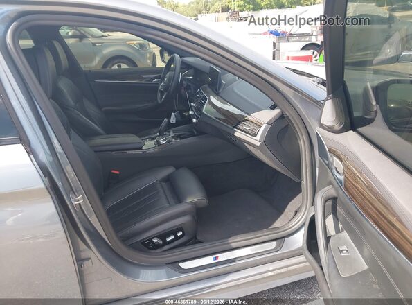 WBAJS7C00LBN96641 2020 BMW 5 SERIES Gray Widok wnętrza z przodu