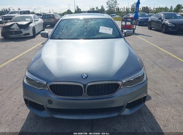WBAJS7C00LBN96641 2020 BMW 5 SERIES Gray Widok wnętrza z tyłu