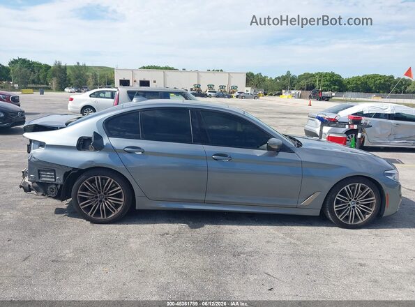 WBAJS7C00LBN96641 2020 BMW 5 SERIES Gray Widok wnętrza 360 stopni