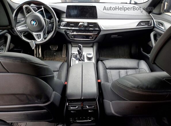 WBAJS7C00LCE67134 2020 BMW M5 Blue Dashboard view