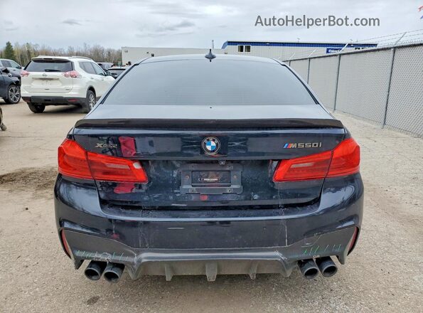 WBAJS7C00LCE67134 2020 BMW M5 Blue Rear view