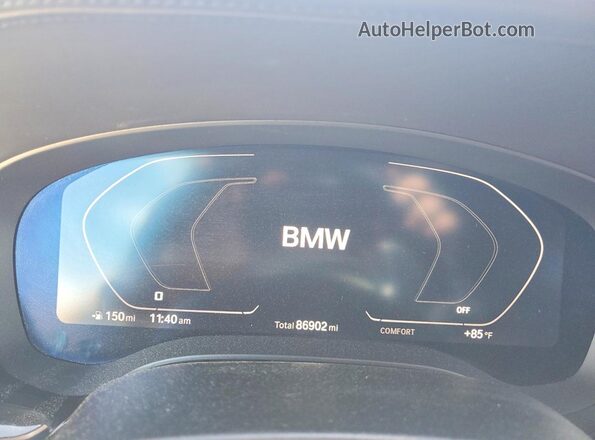 WBAJS7C05LCD53856 2020 BMW M5 Black Вид щитка приладів