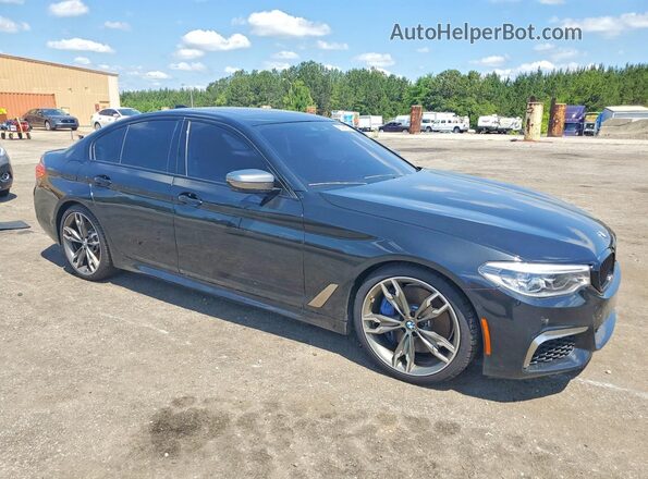 WBAJS7C05LCD53856 2020 BMW M5 Black Передня права чверть