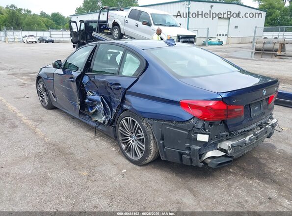 WBAJS7C08LCD08748 2020 BMW 5 SERIES Blue Հետևի ձախ