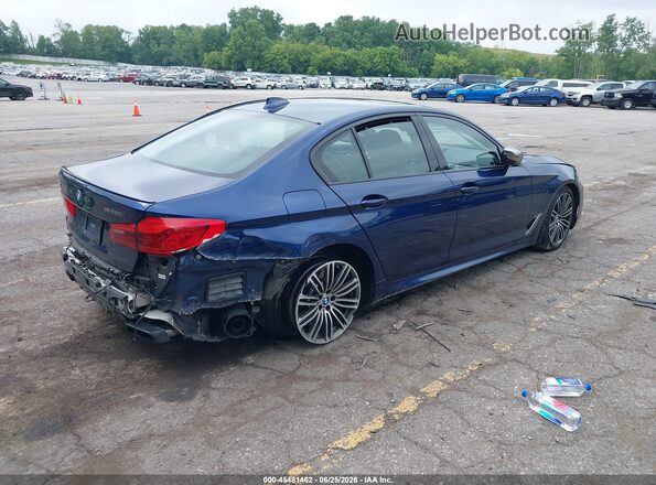 WBAJS7C08LCD08748 2020 BMW 5 SERIES Blue Հետևի աջ