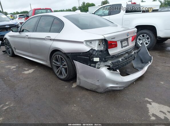 WBAJS7C09LCD52600 2020 BMW 5 SERIES Silver Rear left