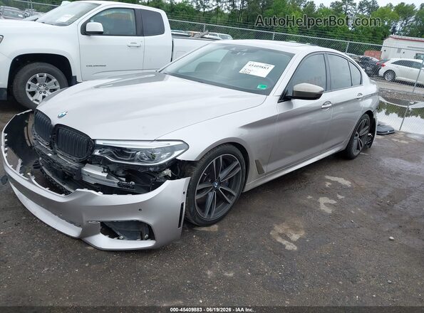 WBAJS7C09LCD52600 2020 BMW 5 SERIES Silver Front left