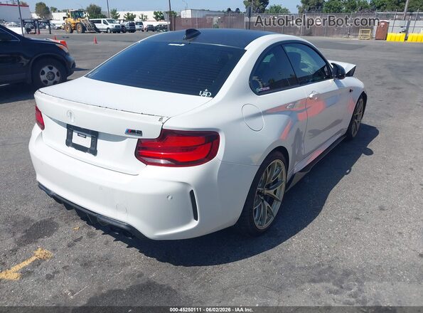 WBS2U7C07L7F02092 2020 BMW M2 White უკანა მარჯვენა
