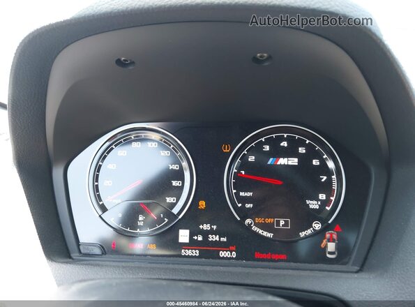 WBS2U7C51KVB08979 2019 BMW M2 Black Widok tylnych siedzeń