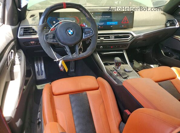 WBS33AY00RFT18587 2024 BMW M3 Green წინა პანელის ხედი
