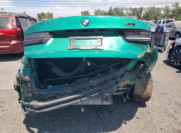 WBS33AY00RFT18587 2024 BMW M3 Green უკანა ხედი