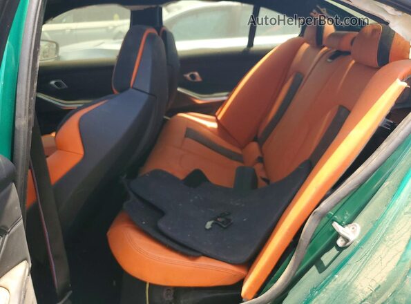WBS33AY00RFT18587 2024 BMW M3 Green უკანა სავარძლების ხედი