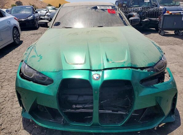WBS33AY00RFT18587 2024 BMW M3 Green წინა ხედი