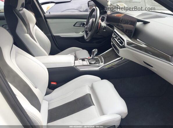 WBS33AY01PFN89946 2023 BMW M3 White Front interior view