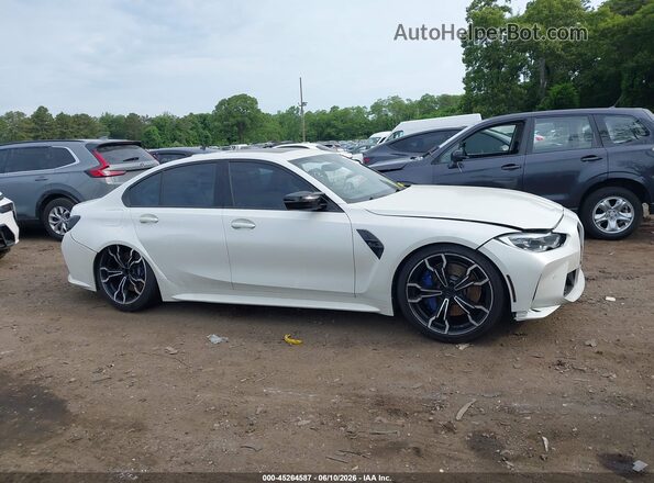 WBS33AY01PFN89946 2023 BMW M3 White Instrument cluster view