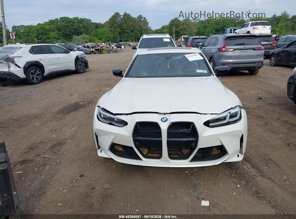 WBS33AY01PFN89946 2023 BMW M3 White Dashboard view