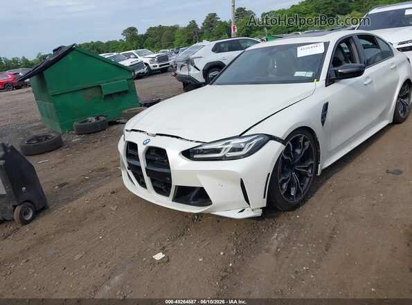 WBS33AY01PFN89946 2023 BMW M3 White Front view