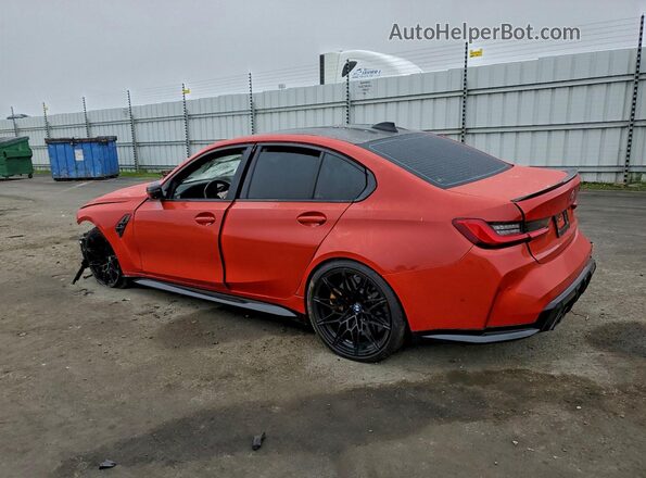 WBS33AY07MFL22208 2021 BMW M3 Red უკანა მარცხენა