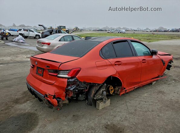 WBS33AY07MFL22208 2021 BMW M3 Red უკანა მარჯვენა