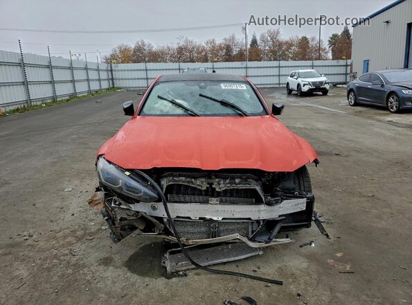 WBS33AY07MFL22208 2021 BMW M3 Red წინა ხედი