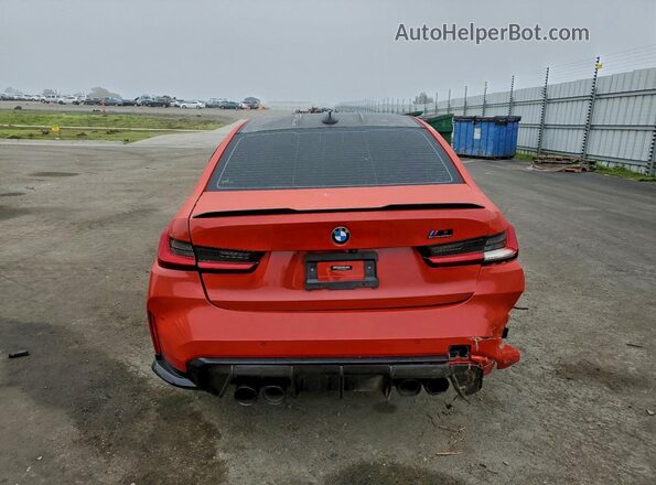 WBS33AY07MFL22208 2021 BMW M3 Red უკანა ხედი