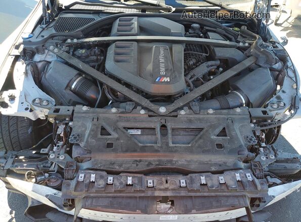WBS33AY0XNFL75907 2022 BMW M3 Gray უკანა სალონის ხედი