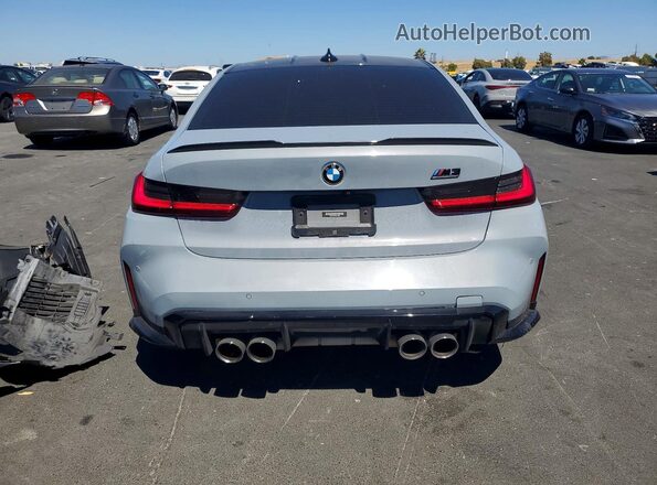 WBS33AY0XNFL75907 2022 BMW M3 Gray უკანა ხედი