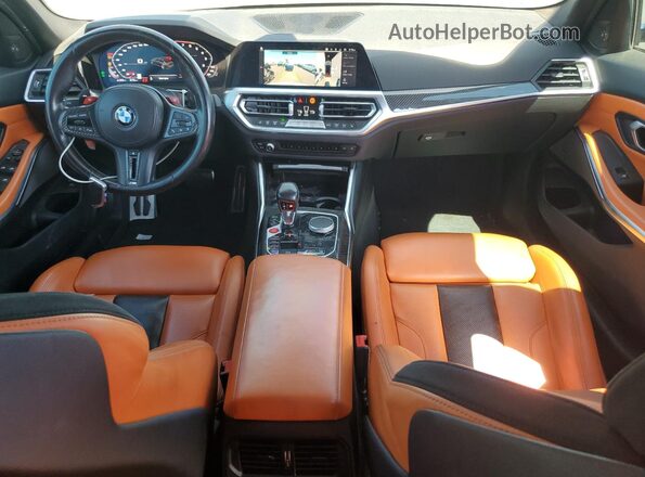 WBS33AY0XNFL75907 2022 BMW M3 Gray წინა პანელის ხედი