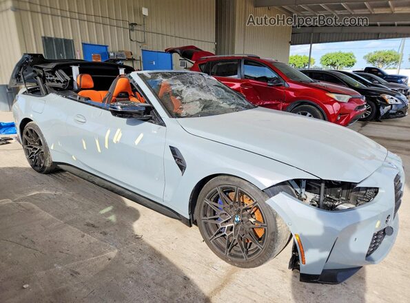 WBS33BA01NCJ47540 2022 BMW M4 Серый Передняя правая четверть