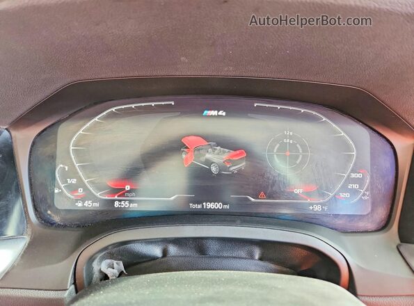 WBS33BA01NCJ47540 2022 BMW M4 Серый Вид щитка приборов