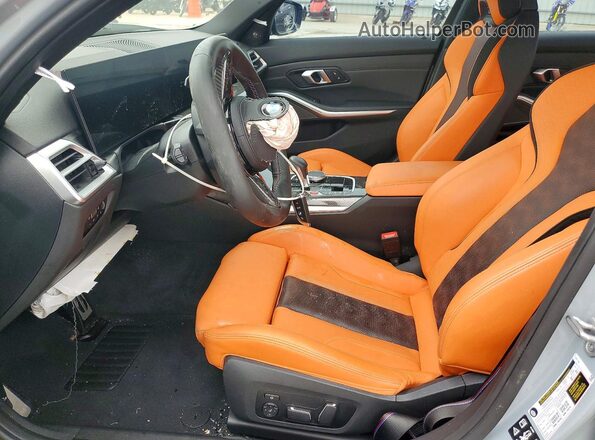 WBS33HJ07SFT89861 2025 BMW M3 Gray Widok wnętrza z przodu