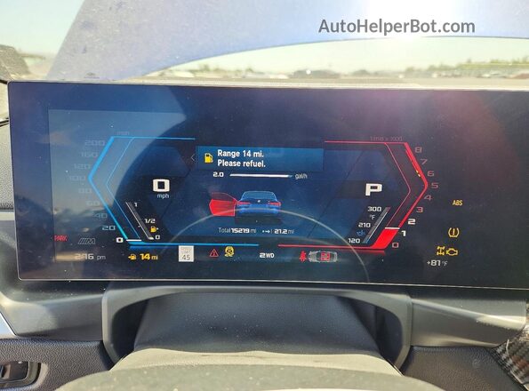 WBS33HK02TCV16680 2026 BMW M4 Blue Սարքավորումների վահանակի տեսք