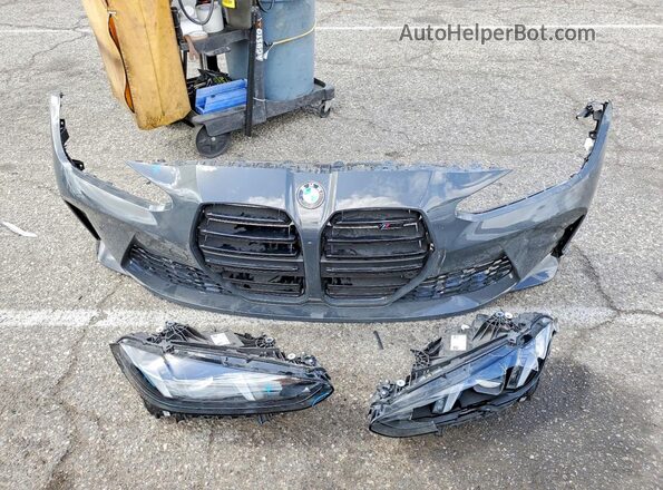 WBS33HK0XSCT83844 2025 BMW M4 Gray Vista del compartimento del motor