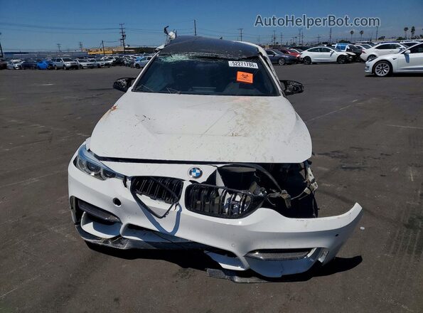 WBS3R9C31HA014095 2017 BMW M4 White Widok z przodu