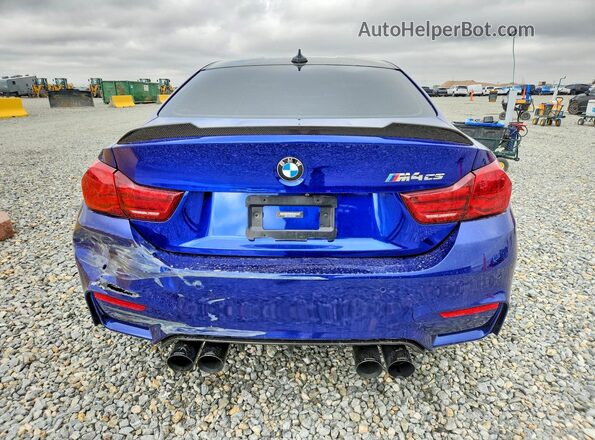 WBS3S7C03LFH08994 2020 BMW M4 Blue Rear view