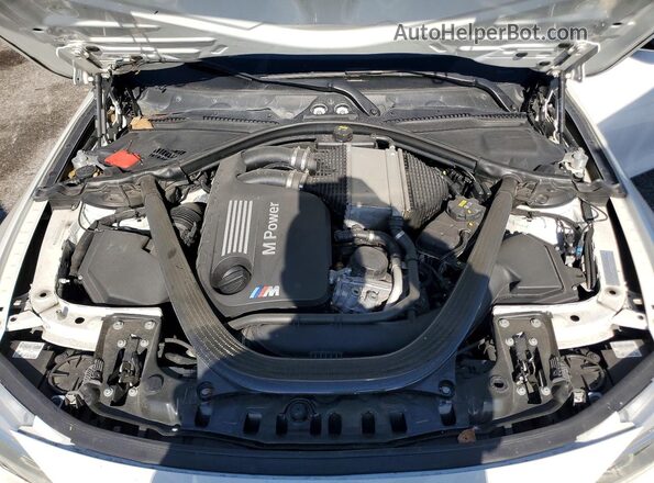 WBS3U9C56GP968496 2016 BMW M4 White Rear interior view