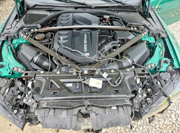 WBS43AY02NFN04484 2022 BMW M3 Green Սալոնի հետևի տեսք
