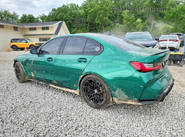 WBS43AY02NFN04484 2022 BMW M3 Green Հետևի ձախ