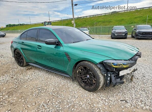 WBS43AY02NFN04484 2022 BMW M3 Green Առջևի աջ