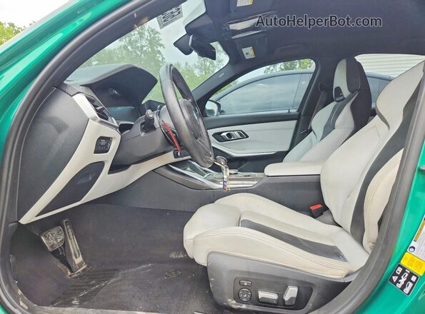 WBS43AY02NFN04484 2022 BMW M3 Green Սալոնի դիմացի տեսք
