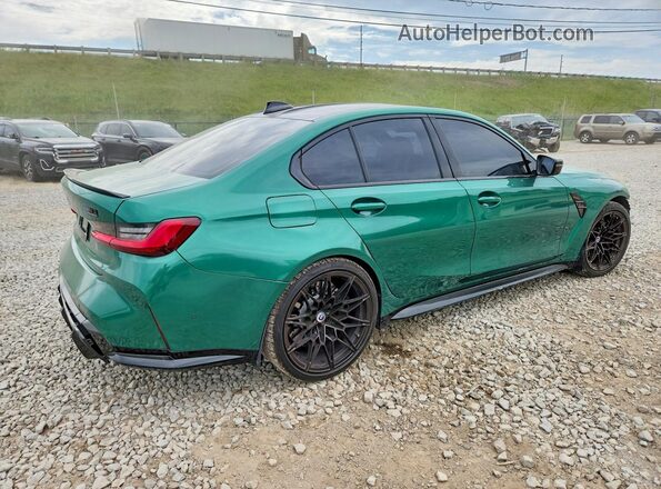 WBS43AY02NFN04484 2022 BMW M3 Green Հետևի աջ