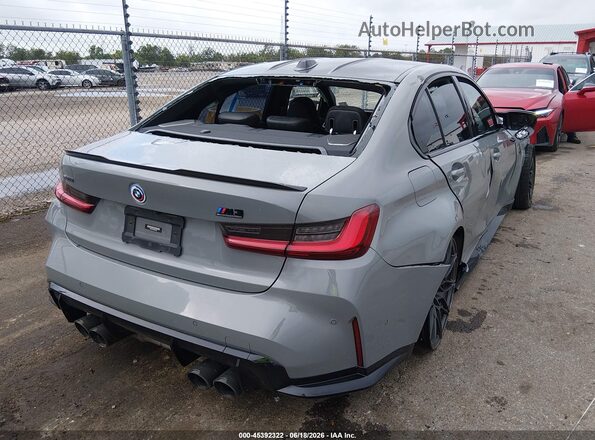 WBS43AY02PFN85456 2023 BMW M3 Gray უკანა მარჯვენა