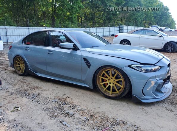 WBS43AY06PFN97481 2023 BMW M3 Blue Передня права чверть