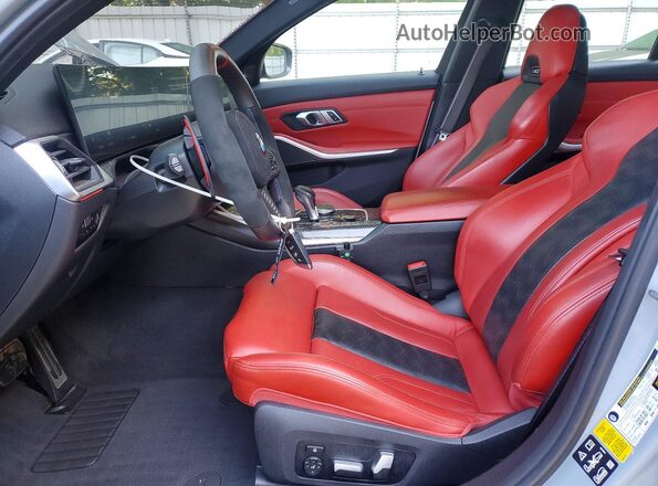 WBS43AY06PFN97481 2023 BMW M3 Blue Вид салону спереду
