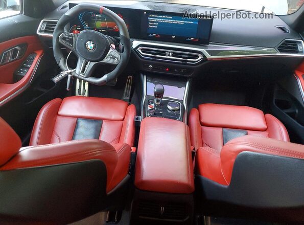 WBS43AY06PFN97481 2023 BMW M3 Blue Вид панелі приладів
