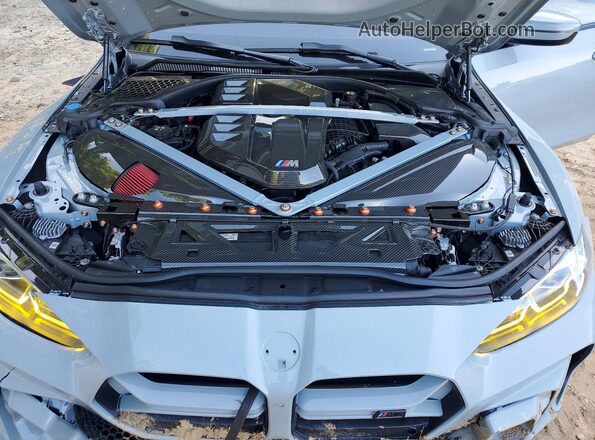 WBS43AY06PFN97481 2023 BMW M3 Blue Вид задньої частини салону