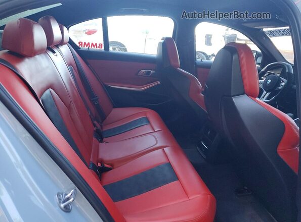 WBS43AY06PFN97481 2023 BMW M3 Blue Вид задніх сидінь